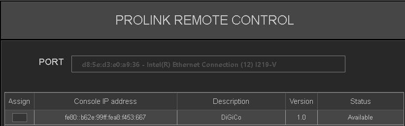 Select correct network port